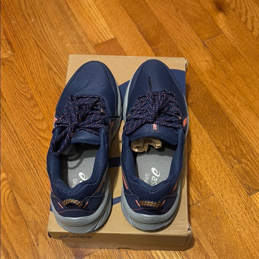 Asics Blue Athletic Shoes Gel-Venture 9 size 9 Indigo blue/Papaya - Picture 7 of 11